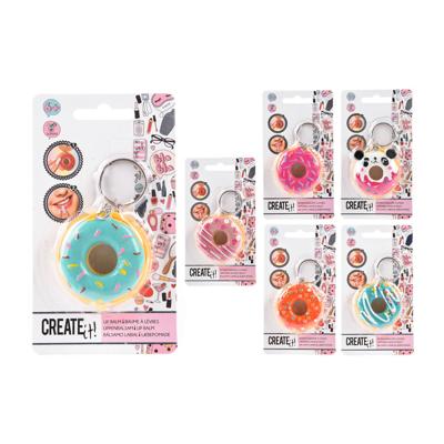 Create It! beauty sleutelhanger donut met lippenbalsem