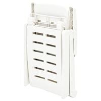 Ligbed inklapbaar kunststof wit - thumbnail