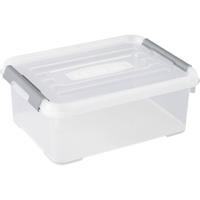 Curver 243946 Opbergbox HANDY Stapelbaar (l x b x h) 400 x 290 x 150 mm Transparant, Zilver 1 stuk(s) - thumbnail