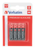 Verbatim AAA-alkalinebatterijen - 1.5V, 4-pack - thumbnail