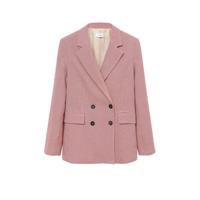 Mango blazer met pied-de-poule rood - thumbnail