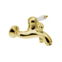 Opbouw Badkraan Sapho Kirké Mengkraan Retro Wit 1-hendel 11.5 cm Goud - thumbnail