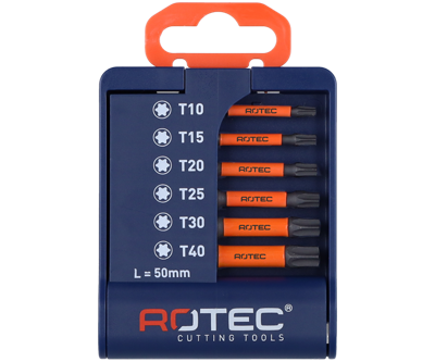 Rotec Bitset | IMPACT | 6-delig | E6.3 x 50mm | TORX - 825.0140