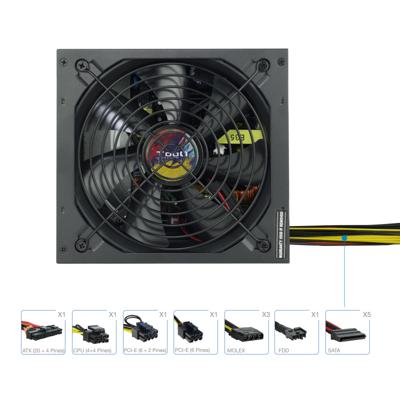 Voedingsbron TooQ TQAPOLO-600SP ATX 600 W CE - RoHS