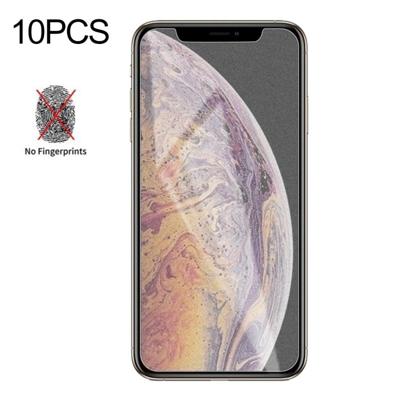10 STKS niet-volledige matte Frosted gehard glas film voor iPhone XS Max/XI Max (2019)