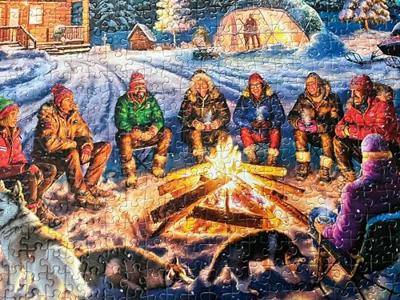 A Night of Northern Lights Puzzel 1000 Stukjes