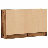 Dressoir 120x30,5x70 cm bewerkt hout oud houtkleurig - thumbnail