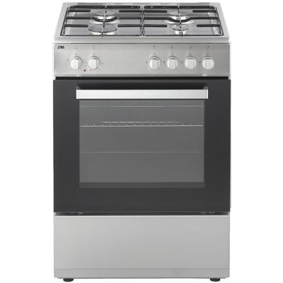 ETNA FGV160RVS fornuis Vrijstaand fornuis Gaskookplaat Roestvrijstaal A