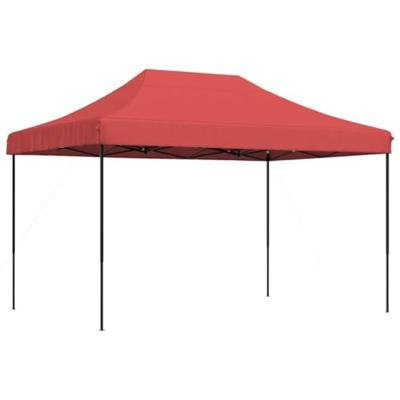 Partytent inklapbaar pop-up 410x279x315 cm bordeauxrood - thumbnail