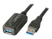 USB-kabel LINDY 43155 Zwart 5 m - thumbnail