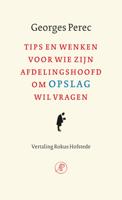 Tips en wenken voor wie zijn afdelingschef om opslag wil vragen - Georges Perec - ebook - thumbnail