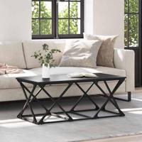 Salontafel Zwart eiken 100 x 49 x 40 cm Bewerkt hout - thumbnail