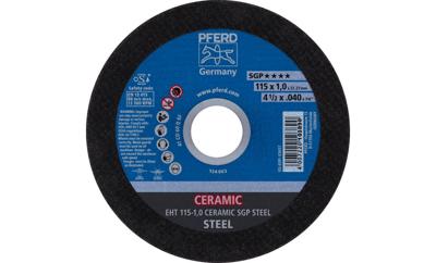 PFERD TOOLS EHT 115-1,0 CERAMIC SGP STEEL 61301510 Doorslijpschijf recht 115 mm 25 stuk(s) Staal PFERD TOOLS EHT 115-1,0 CERAMIC SGP STEEL 61301510 Doorslijpschijf recht 115 mm 25 stuk(s) Staal