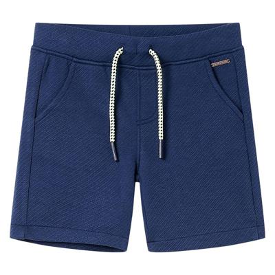 Kindershorts met trekkoord 104 donkerblauw