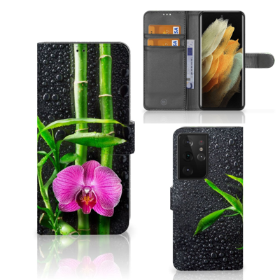 Samsung Galaxy S21 Ultra Hoesje Orchidee Samsung Galaxy S21 Ultra Hoesje Orchidee