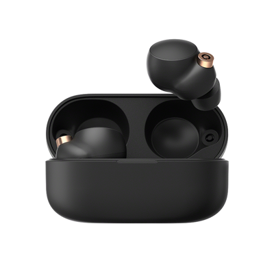Sony True Wireless Noise Cancelation Headphone | Bluetooth Ear Buds | WF1000XM4-B | Black Color