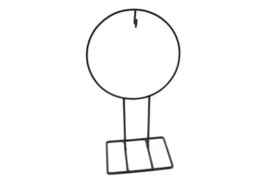 Kranshanger op voet 26xh47cm zwart