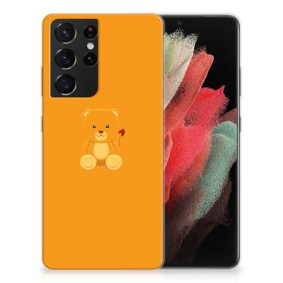 Samsung Galaxy S21 Ultra Telefoonhoesje met Naam Baby Beer Samsung Galaxy S21 Ultra Telefoonhoesje met Naam Baby Beer