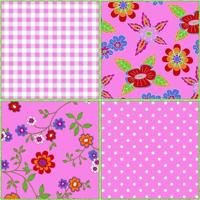 Noordwand Bluuming Affairs Behang patchwork vierkantjes - 44602 - thumbnail