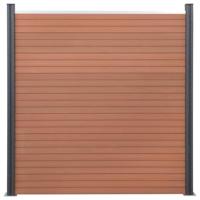 Schuttingpaneelset 872x186 cm HKC bruin - thumbnail