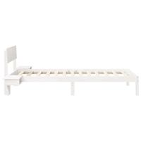 Bedframe met nachttafels Wit 80 x 200 cm Massief grenenhout - thumbnail