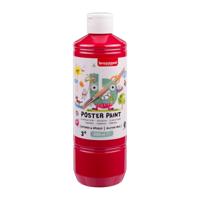 Plakkaatverf bruynzeel fles 500ml primair rood | 10 stuks - thumbnail
