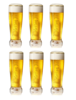 Hertog Jan - Bierglas Fluitje "Embossed" 250ml - 6 stuks - thumbnail