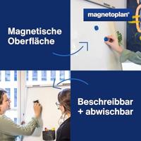magnetoplan Flipchart Junior SP (l x b x h) 1100.00 x 750 x 1850 mm Wit Afwisbaar, Beschrijfbaar, In hoogte verstelbaar, Incl. opbergbakje, Magneetband 1226966 - thumbnail
