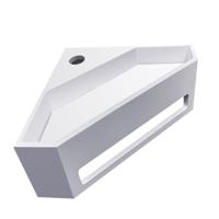 Hoekfontein BWS Jolie 35x20 cm Solid Surface Mat Wit - thumbnail