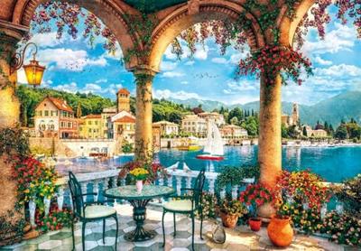 Clementoni legpuzzel kunstwerken uitzicht op het comomeer, 1000st. Clementoni legpuzzel kunstwerken uitzicht op het comomeer, 1000st.