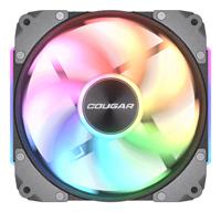 Cougar CF-ARB12HB-RGB PC-ventilator Zwart (b x h x d) 120 x 120 x 28 mm - thumbnail