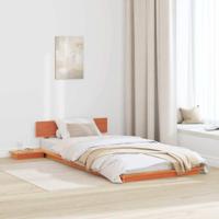 Bedframe Bruin 90 x 190 cm Hout - thumbnail