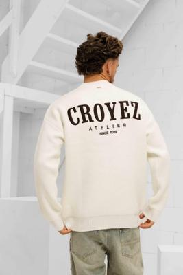 Croyez Gallery Knit Sweater Heren Gebroken Wit - Maat XL - Kleur: Gebroken Wit | Soccerfanshop