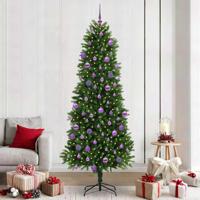 VidaXL Kerstboom met 300 led met standaard groen 240 cm pe - thumbnail