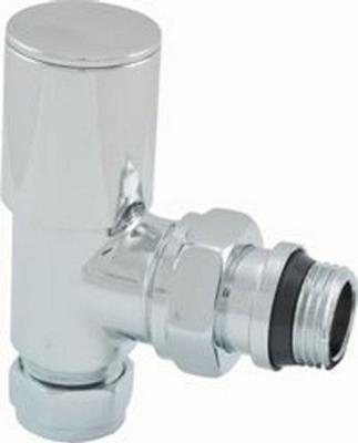 Riko luxe radiatorventiel 1/2&apos;&apos;x15 (M22) knel haaks chroom