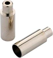 JAGWIRE End caps open - 5mm brake (4mm road cable stops) - brass (100pcs) - chrome - thumbnail
