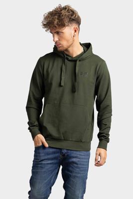 EA7 Emporio Armani Core Identity Hoodie Heren Donkergroen - Maat XL - Kleur: Blauw | Soccerfanshop EA7 Emporio Armani Core Identity Hoodie Heren Donkergroen - Maat XL - Kleur: Blauw | Soccerfanshop