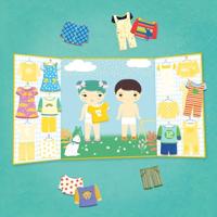 DJECO verplaatsbare stickers geel - thumbnail