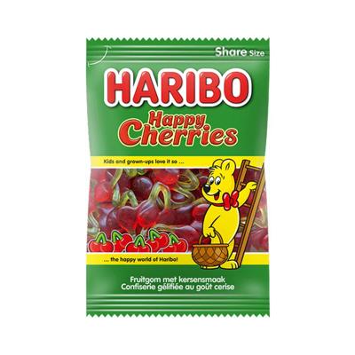 Haribo snoep kersen, zak van 185 g