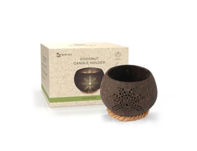 Namture Kokosnoot kaarsenhouder - palmtree