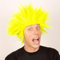 Pruik Electric shock geel - thumbnail