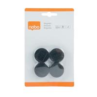 Nobo magneten, 30 mm, zwart, blister van 4 stuks - thumbnail
