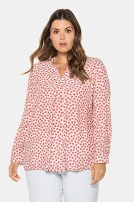 Ulla Popken Tuniek, A-lijn, tuniekhals, lange mouwen - Grote Maten