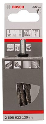 Bosch Accessories Penseelborstel, getordeerd, roestvrij, 0,35 mm, 19 mm, 4500 omw/min Bosch Power Tools 2608622129 1 stuk(s) - thumbnail
