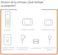 Draadloze telefoon Gigaset AS690 Duo Zwart - thumbnail