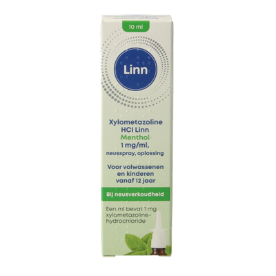Neusspray xylometazoline/menthol 1mg 10 Milliliter