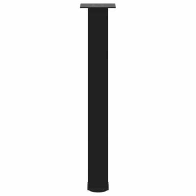 Console tafelpoten 4 st 72-74 cm staal zwart