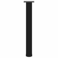 Console tafelpoten 4 st 72-74 cm staal zwart - thumbnail