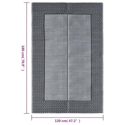 VidaXL Buitenkleed arakil 120x180 cm pp grijs