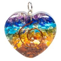 Orgonite Hanger Koperen Spiraal Hart Chakra - thumbnail